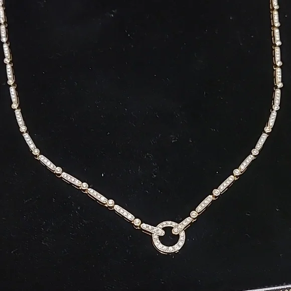 18k Diamond Tennis  Necklace 21 Grams - Picture 3 of 12